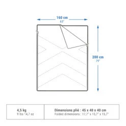 Quechua Camping Sleeping Bag Arpenaz 10° Cotton Double -Outdoor Camping Store k4ee04c0415f63c1e3a0fb510d0f5ec73