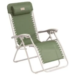 Outwell Ramsgate Reclining Relaxer Chair, Green Vineyard