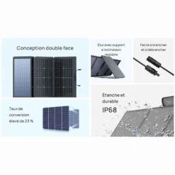 EcoFlow 220W Bifacial Portable Solar Panel -Outdoor Camping Store kcf2ed7bf7361314deacf7151415c8b89